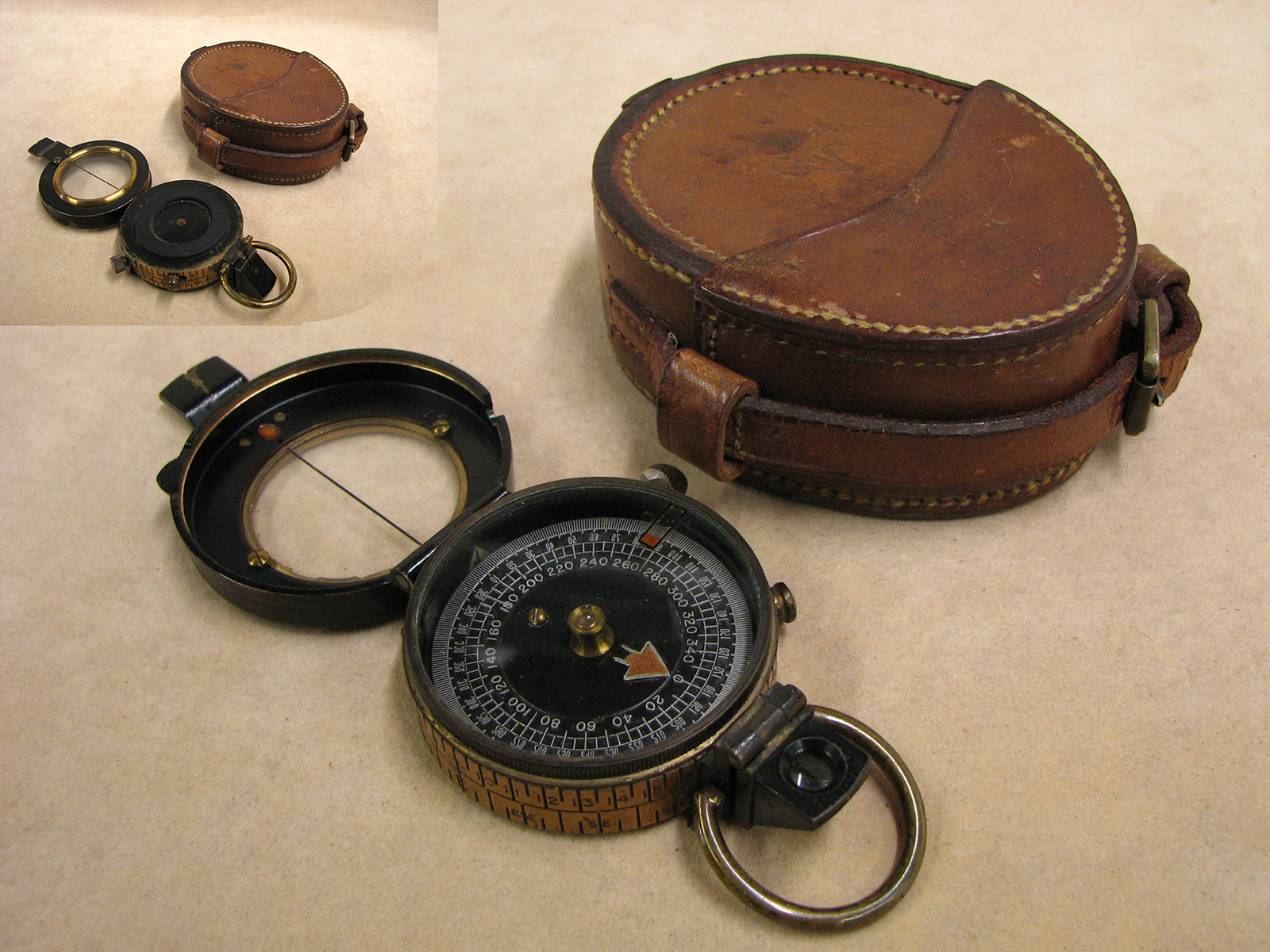 Rare WW1 Francis Barker Mk VII marching compass made for the Indian Army